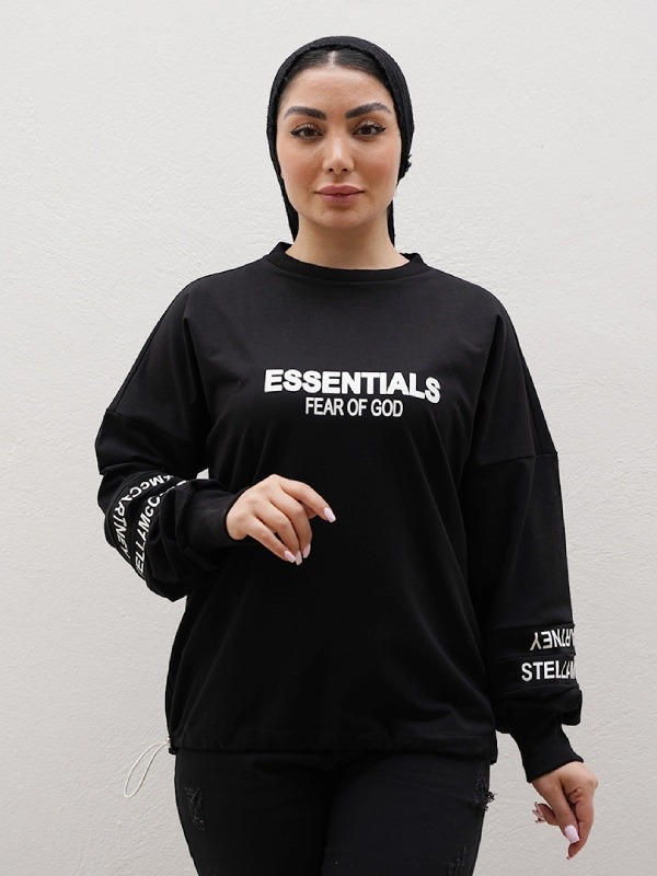 بلوز زنانه آستین بلند طرح دار مدل 8467