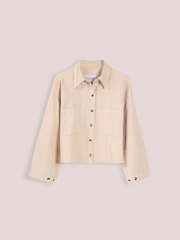 کت کوتاه کتان زرد