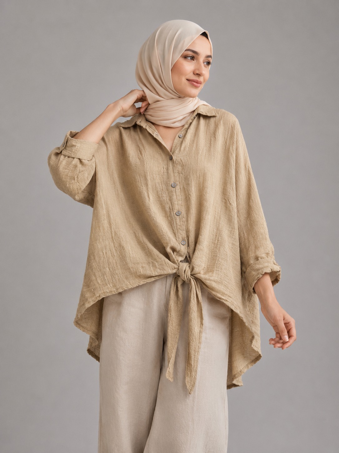 شومیز ایتالیایی گره ای